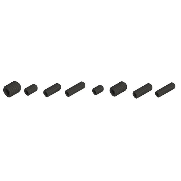 Micro 100 SET SCREW - M4 X .7 X 12mm Cup Point Blk Alloy 40286